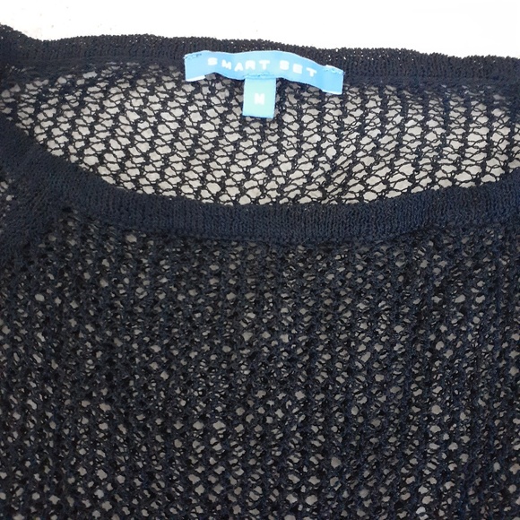 Smart Set Long Sleeve Fishnet Top - Picture 6 of 9